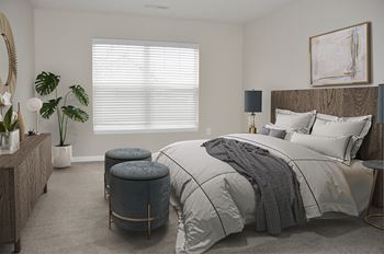 Main bedrooms accommodate king size furniture