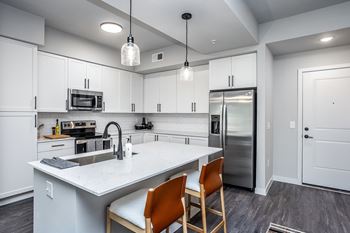 Quartz countertops in kitchens and baths