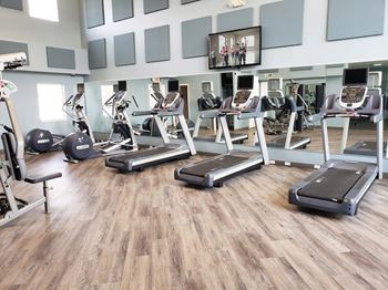 Fitness studio with tonal training system