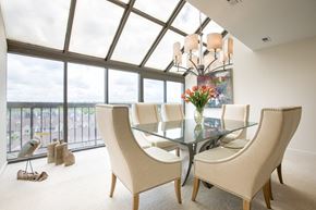 Beachwood apartment for rent - Dining Room with ceiling to floor windows