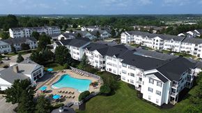 Streetsboro apartment for rent - Aerial view of Settler's Landing Apartments in Streetsboro, Ohio