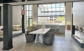 Franklin apartment for rent - Seating area in multi-story clubhouse