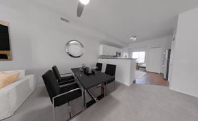 Willoughby Hills apartment for rent - Dining room and kitchen