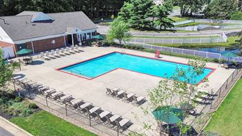 Heated outdoor pool with sundeck