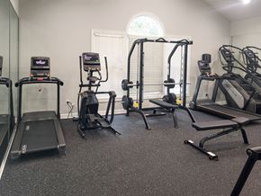 Raleigh apartment for rent - Professional fitness studio with Pilates/yoga zone and Precor equipment