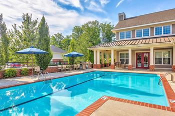 Pool with sundeck