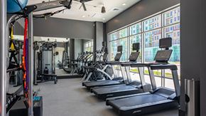 Lakewood apartment for rent - Cardio Machines at Railside at Wadsworth Station, Lakewood, CO, 80214