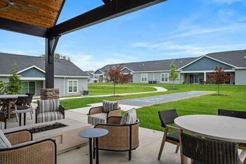 Outside patio seating