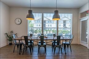 Forest Grove apartment for rent - A dining room with a table and chairs at Forestplace Apartment Homes, Forest Grove, Oregon