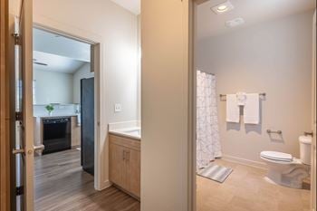 Plank flooring in select homes