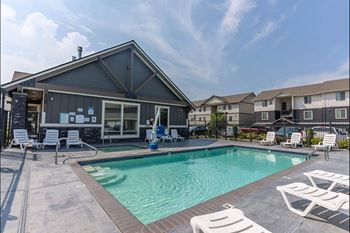 Shimmering pool