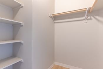 Spacious closets