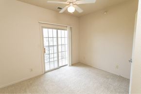 West Lafayette apartment for rent - Lindberg Lofts living room with patio doors