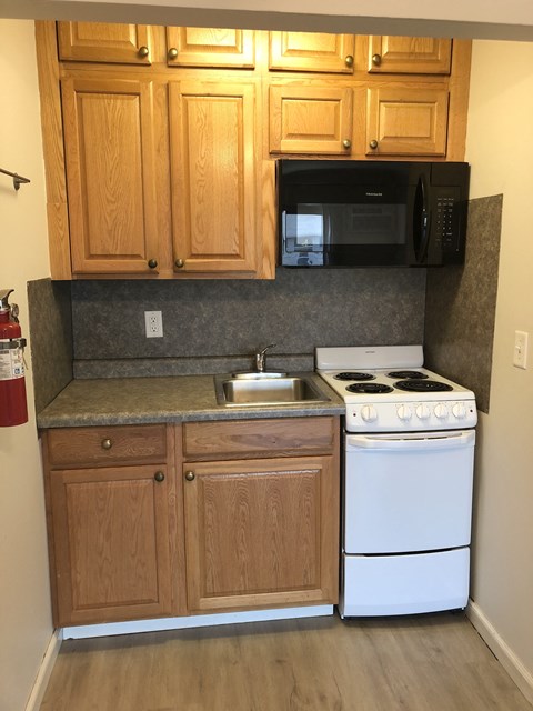 Floor plan for studio, 1 bath, 500 sqft