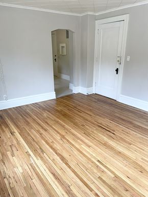 Saint Paul apartment for rent - Spacious living room with hardwood flooring.