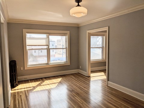 Floor plan for 2 beds, 1 bath