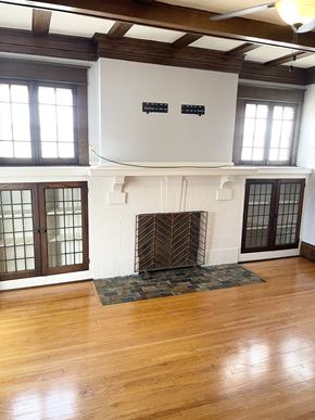 St. Paul apartment for rent - Hardwood floors throughout, elegant coffered ceilings.