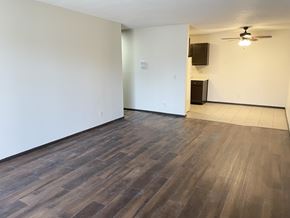 Fridley apartment for rent - Sizeable living room with newly installed luxury plank flooring.