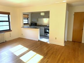 St. Paul apartment for rent - Kitchen is open to the living room.