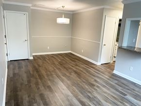St. Paul apartment for rent - Sizeable living room with dining area.