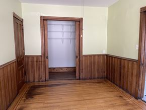 St. Paul apartment for rent - Original hardwood floors and oak wainscoting.