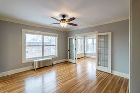 St. Paul apartment for rent - Warm hardwood flooring throughout, large well-lit spaces.