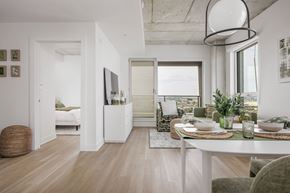 Montreal apartment for rent - Bright Living Room at Lynk De la Savane Apartments, Québec