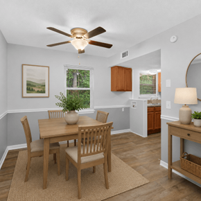 Hanahan townhouse for rent - A dining room with a table and chairs.