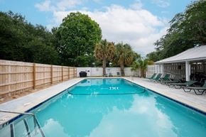 Hanahan townhouse for rent - A rectangular pool with a blue tinted water at The Landing Townhomes Apartments, Hanahan 29410