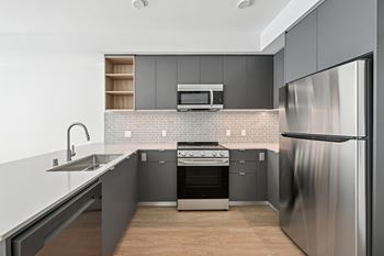 All new stainless steel appliances