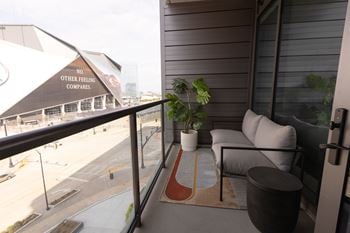 Balcony with a couch