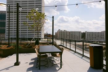 Rooftop patio