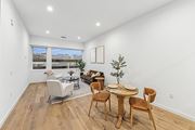 Los Angeles apartment for rent - Dining room with a wooden table at 701 Hudson, Los Angeles, CA, 90005