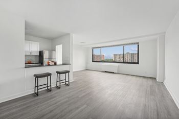 A kitchen with natural light 