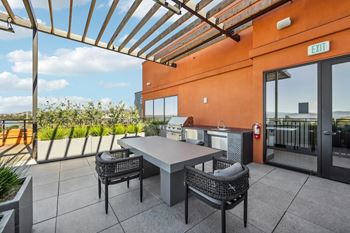 Bbq on patio