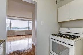 Alexandria apartment for rent - White stove in a kitchen at Monticello at Southern Towers, Alexandria