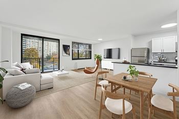 Dining with kitchen view