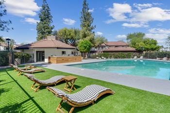 Pool with lounge chairs