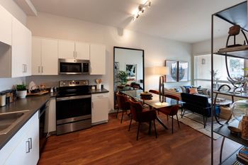 Modern kitchen with modern appliances