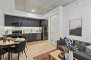 Denver apartment for rent - Dining table at Velaris Living Apartments, Colorado
