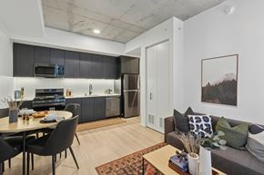 Denver apartment for rent - Dining table at Velaris Living Apartments, Colorado