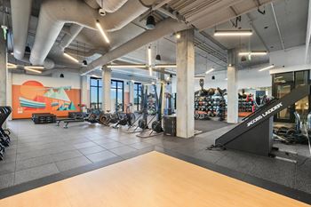 Fitness center with updated equipment