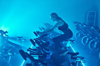 Indoor cycle studio