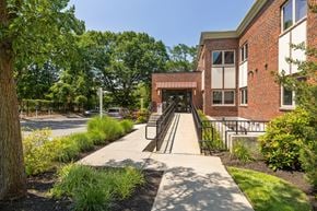 Hyde Park apartment for rent - Ramp and sidewalk to exterior entrance at 735 Truman, Hyde Park, Massachusetts