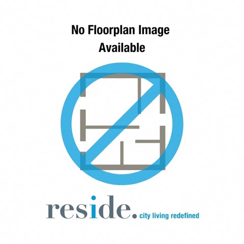 Floor plan for 1 bed, 1 bath, 622 sqft