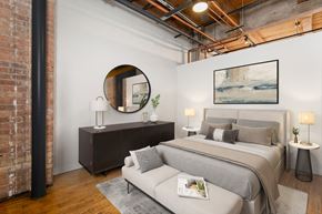 Chicago apartment for rent - Loft Bedroom t the Lofts at Gin Alley, Chicago, IL 60607