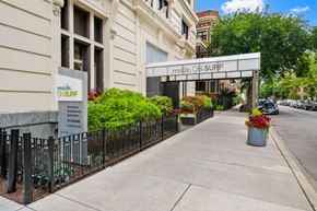 Chicago apartment for rent - a building with a sign that reads roberto clemente surf
