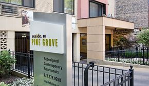 Chicago apartment for rent - Controlled Access Entrance at Reside on Pine Grove, Chicago, IL,60613
