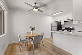 El Cajon apartment for rent - A dining room with a table and chairs.