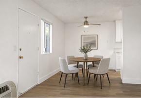 El Cajon apartment for rent - A dining room with a table set for four.